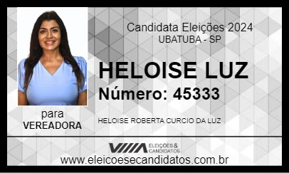 Candidato HELOISE LUZ 2024 - UBATUBA - Eleições