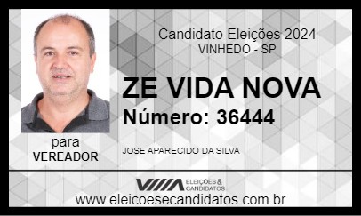 Candidato ZE VIDA NOVA 2024 - VINHEDO - Eleições