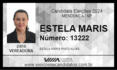 Candidato ESTELA MARIS 2024 - MENDONÇA - Eleições