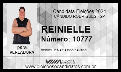 Candidato REINIELLE 2024 - CÂNDIDO RODRIGUES - Eleições