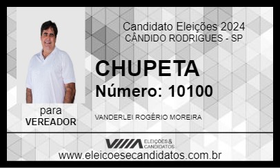 Candidato CHUPETA 2024 - CÂNDIDO RODRIGUES - Eleições