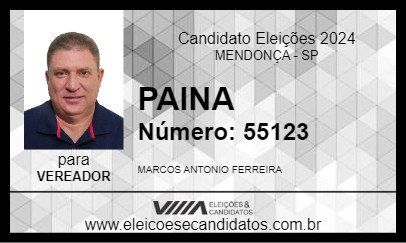 Candidato PAINA 2024 - MENDONÇA - Eleições