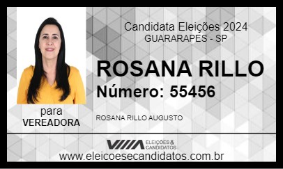 Candidato ROSANA RILLO 2024 - GUARARAPES - Eleições