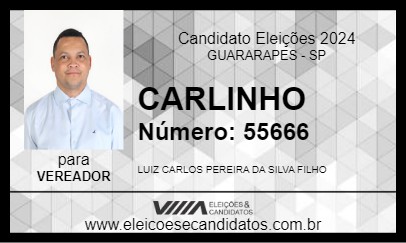 Candidato CARLINHO (MOSQUITO) 2024 - GUARARAPES - Eleições