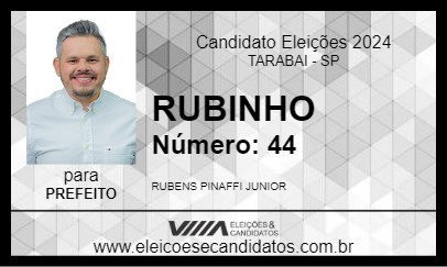 Candidato RUBINHO 2024 - TARABAI - Eleições