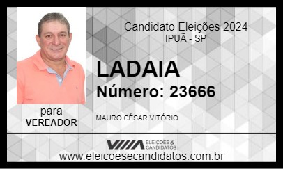 Candidato LADAIA 2024 - IPUÃ - Eleições