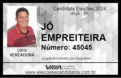 Candidato JÔ EMPREITEIRA 2024 - IPUÃ - Eleições