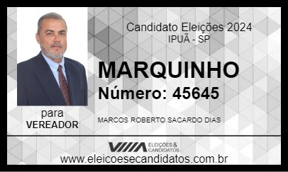 Candidato MARQUINHO 2024 - IPUÃ - Eleições