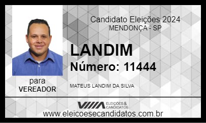 Candidato LANDIM 2024 - MENDONÇA - Eleições