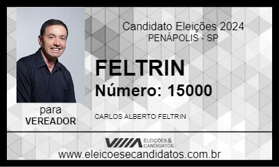 Candidato FELTRIN 2024 - PENÁPOLIS - Eleições