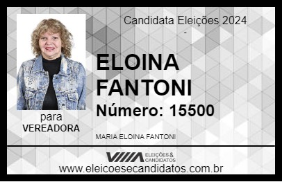 Candidato ELOINA FANTONI 2024 - ITAPETININGA - Eleições