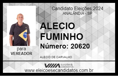 Candidato ALECIO FUMINHO 2024 - ANALÂNDIA - Eleições