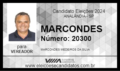 Candidato MARCONDES 2024 - ANALÂNDIA - Eleições