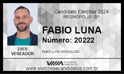 Candidato FABIO LUNA  2024 - REGINÓPOLIS - Eleições