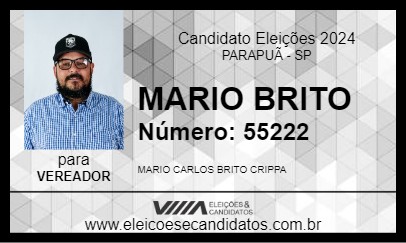 Candidato MARIO BRITO 2024 - PARAPUÃ - Eleições