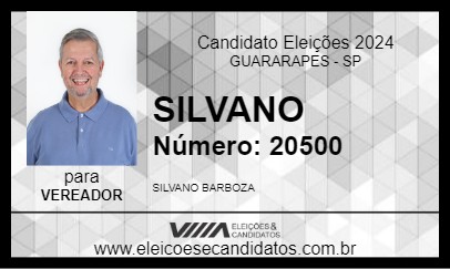 Candidato SILVANO 2024 - GUARARAPES - Eleições