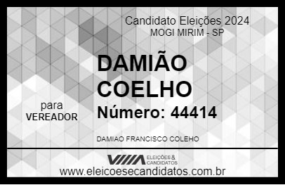 Candidato DAMIÃO COELHO 2024 - MOGI MIRIM - Eleições