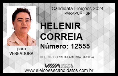 Candidato HELENIR CORREIA 2024 - PARAPUÃ - Eleições