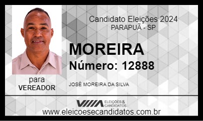 Candidato MOREIRA 2024 - PARAPUÃ - Eleições