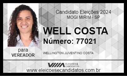 Candidato WELL COSTA  2024 - MOGI MIRIM - Eleições