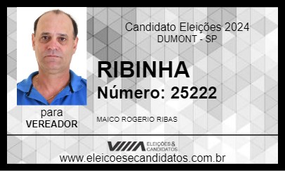 Candidato RIBINHA 2024 - DUMONT - Eleições