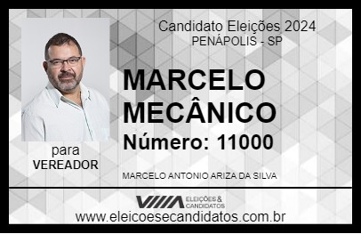 Candidato MARCELO MECÂNICO 2024 - PENÁPOLIS - Eleições