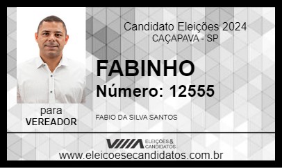 Candidato FABINHO 2024 - CAÇAPAVA - Eleições