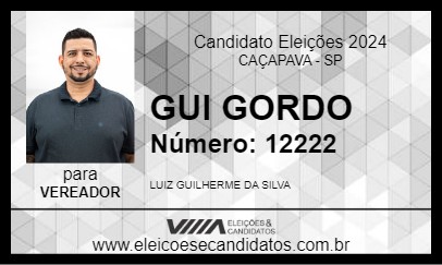 Candidato GUI GORDO 2024 - CAÇAPAVA - Eleições