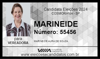 Candidato MARINEIDE 2024 - COSMORAMA - Eleições