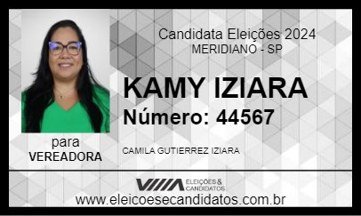 Candidato KAMY IZIARA 2024 - MERIDIANO - Eleições