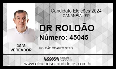 Candidato DR ROLDÃO 2024 - CANANÉIA - Eleições