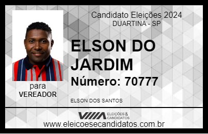 Candidato ELSON DO JARDIM 2024 - DUARTINA - Eleições