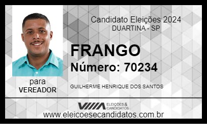 Candidato FRANGO 2024 - DUARTINA - Eleições