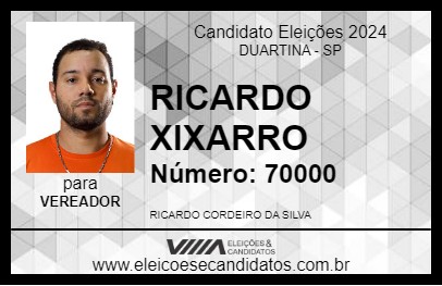 Candidato RICARDO XIXARRO 2024 - DUARTINA - Eleições