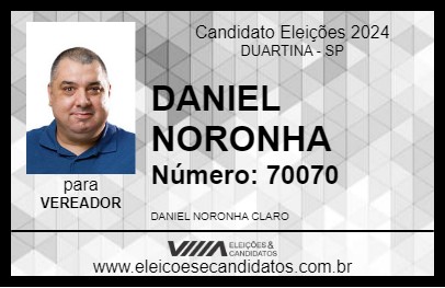 Candidato DANIEL NORONHA 2024 - DUARTINA - Eleições