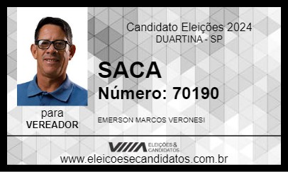 Candidato SACA  2024 - DUARTINA - Eleições