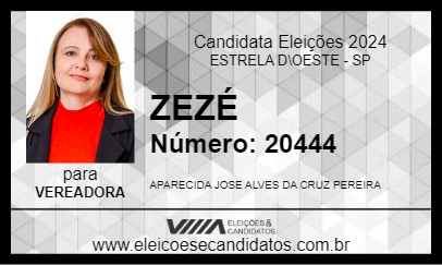 Candidato ZEZÉ 2024 - ESTRELA D\OESTE - Eleições