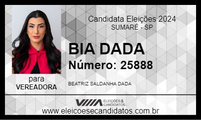 Candidato BIA DADA 2024 - SUMARÉ - Eleições