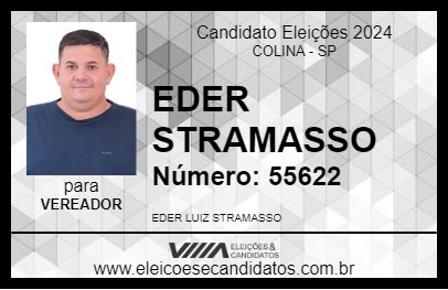 Candidato EDER STRAMASSO 2024 - COLINA - Eleições