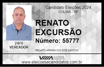 Candidato RENATO EXCURSÃO 2024 - COLINA - Eleições