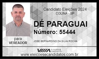 Candidato DÉ PARAGUAI 2024 - COLINA - Eleições