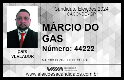 Candidato MÁRCIO DO GAS 2024 - CACONDE - Eleições