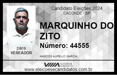 Candidato MARQUINHO DO ZITO 2024 - CACONDE - Eleições