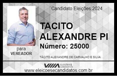 Candidato TACITO ALEXANDRE PI 2024 - PRESIDENTE VENCESLAU - Eleições