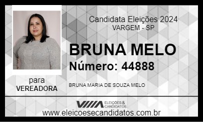 Candidato BRUNA MELO 2024 - VARGEM - Eleições