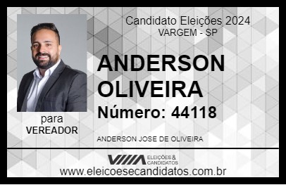 Candidato ANDERSON OLIVEIRA 2024 - VARGEM - Eleições