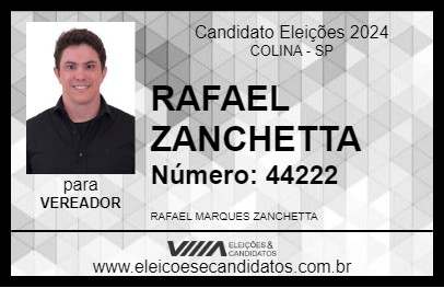 Candidato RAFAEL ZANCHETTA 2024 - COLINA - Eleições