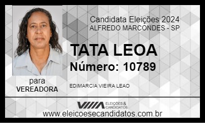 Candidato TATA LEOA 2024 - ALFREDO MARCONDES - Eleições