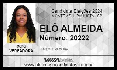 Candidato ELÔ ALMEIDA 2024 - MONTE AZUL PAULISTA - Eleições