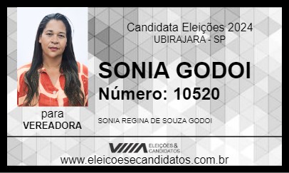 Candidato SONIA GODOI 2024 - UBIRAJARA - Eleições